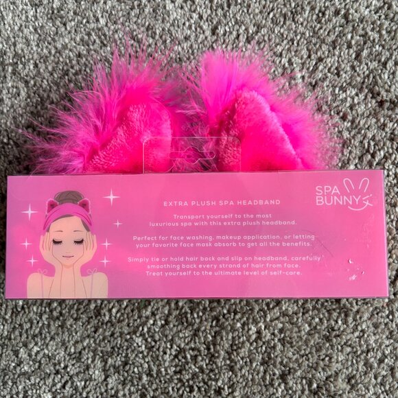 Spa Bunny Extra Plush Face Washing/Make Up Application/Self Care Headband - Picture 2 of 2
